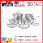 Cuisinart Chef Classic 11-PIECE Stainless Steel Pots And Pans Set, Cookware New. Price: $159.99.