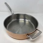 Viking 5 Qt 3-PLY Copper Alloy Core Frying Pan Skillet 18/8 Stainless No Lid! Used. Price: $67.49.