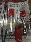 Chefs Cuisine Baking Tool Set 4 Piece New Spatula, Tongs, Pastry Brush Red. Price: $26.27.