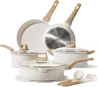 Carote 14 Pcs Pots And Pans Set Nonstick,cookware Piece, Cream White New. Price: $155.94.