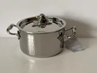 Ruffoni Historia 2 Qt Hammered Stainless Sauce Pot Garlic Finial New. Price: $399.99.