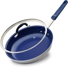 Nutrichef NCFRLD12 12" Frypan W/ Lid Open. Price: $59.49.
