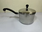 Farberware 3 Qt Saucepan Lid 18/10 Stainless Steel Impact Bonded Induction Used. Price: $18.95.