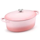 E-far 7QT Oval Dutch Oven Pot Lid Enameled Cast Iron Dual Handles New. Price: $117.79.