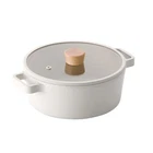 Neoflam Fika Kitchen Nonstick 4.0QT Stock Pot Lid Healthy Cooking Ceramic New. Price: $78.43.