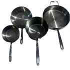 Emeril Stainless Steel Cookware Set 4 Pc Pots & Pans 1QT 3QT No Lids Used. Price: $105.00.