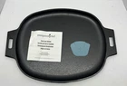 Pampered Chef 16"X12" Cast Iron Sizzle Skillet 100369 New In Box Usa. Price: $45.74.