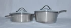 Calphalon Qt 5003 & 3.5 87032 Sauce Pan Pot Stainless Steel W/ Lids Set Lot Used. Price: $109.99.