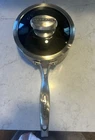 Scanpan Cs+ 2 Qt Sauce Glass Lid Stratanium Nonstick Stainless Steel Pot Used. Price: $42.00.