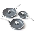 Pricusis 8PCS Nonstick Ceramic Frying Pan 8+10+12 Inch W/l, Blueberry Gray New. Price: $103.58.