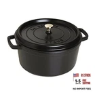 Staub Cast Iron Round Cocotte, Dutch Oven, 7-QUART, Serves 7-8, Made In New. Price: $437.50.