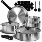 Carote Pots Pans Set, Stainless Steel Cookware Detachable Handle, 15P... New. Price: $97.66.