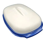 Tupperware Steamer Blue & White Piece 1273-4 1274-4 1275-5 Vintage Used. Price: $15.00.