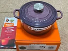 Le Creuset Cocotte Ronde 18CM 7 Inch 2QT Fig Silver Knob Enamel Cast Iron New. Price: $313.88.