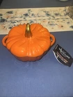 Smith & Clark Ironworks -orange Pumpkin Enameled Cast 2 Qt Dutch Oven New. Price: $40.00.