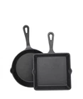 Sedona Kitchen 2PC Cast Iron Skillet And Square Griddle Set New. Price: $39.00.