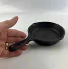 Lodge Cast Iron 5" Skillet H5MS Made In Usa Black With Spouts & Handle New. Price: $15.95.