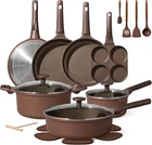 Carote Pots & Pans 21-PIECE Non-stick Kitchen Cookware Sets Pfoa/pfosfree New. Price: $109.99.