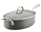 Rachael Ray 5-QUART Professional Hard Anodized Nonstick Oval Saut Pan With Lid New. Price: $69.87.