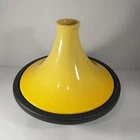 Creuset Yellow Tagine .5 Qt 27CM Enameled Cast Iron Pot Moroccan Cookware Used. Price: $198.88.