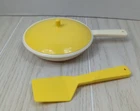 Little Tikes Replacement Kitchen Play Skillet Frying Pan Lid Spatula Yellow Used. Price: $8.99.