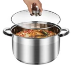 10 Stock Pot With Lid, Stainless Steel Pasta Cooking Soup New. Price: $65.19.