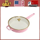 Paris Hilton 4-QUART Ceramic Nonstick Jumbo Cooking Pan Skillet Heart Knob Pink New. Price: $31.47.