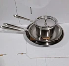 All-clad D3 3-PLY Bonded Cookware Stainless Steel 4PC Set New. Price: $299.00.
