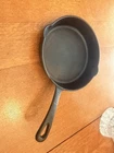 Tomlinson Cast Iron Frying Pan 8 Black Flat-bottomed Oven-safe Skillet Used. Price: $20.00.