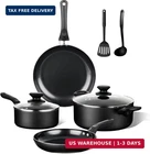 Becigar 8 Pcs Ceramic Pots And Pans Set, Cooking Nonstick Cookware New. Price: $118.12.