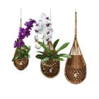 Panwa Handmade 100% Thai Bamboo Hanging Basket For Orchids, Vines, Air Pl New. Price: $52.95.