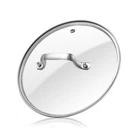 Antrader Tempered Glass LID,12" Covers For Pots,pans 12", Clear,silver New. Price: $29.79.