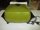 Retro Vintage Sears Electric Skillet Olive Green Nice Used. Price: $69.99.