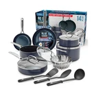 Blue Diamond 14 Piece Nonstick Cookware Set, Ceramic Pots & Pans, Dis... New. Price: $164.26.