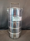 Lunch Box 5 Stage Rocket Stainless Steel Brand Food Carry Round Picnic Caddy Used. Price: $65.98.