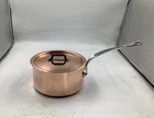 Mauviel M'heritage 150 Polished Copper & Stainless Steel Sauce Pan. 1.9 Qt New. Price: $202.97.