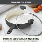 Greenpan 5-QUART Ceramic Nonstick Covered Sautepan New Dark. Price: $59.95.