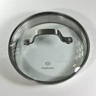 Calphalon Glass Lid Pour Strainers Inner Lip 6 3/8" Outer Rim 7" Replacement Used. Price: $19.99.