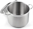 Cooks Standard 24 Quart Stainless Steel Stock Pot W/ Lid Silver #R017 New. Price: $89.09.