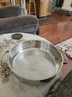 Nuwave Precision Induction Cookware 3.5 Qt. Stainless Steel Pot Pan No Lid Used. Price: $17.99.