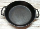 New Lodge 1896 Two Handle Cast Iron Skillet Great Condition Used. Price: $29.96.