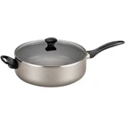 6 Quart Jumbo Cooker/ Chef's Pan With Helper Handle Glass Lid, Champagne New. Price: $51.99.