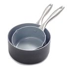 Greenpan Lima Hard Anodized Healthy Ceramic Nonstick 1QT And 2QT Saucepan Pot... New. Price: $69.72.