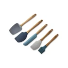 Thyme & Table 5 Piece Silicone Utensil Set - Beechwood Handles Heat Resistant New. Price: $28.99.
