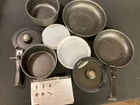 Bezia Induction Cookware Set 10 Pieces, Nonstick Pots And Piece, Black Open. Price: $95.00.