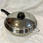 Saladmaster HS-316TI Titanium Stainless Steel 11" Skillet W/ Vapo Lid & Handle Used. Price: $325.00.