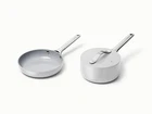 Caraway Minis Duo 8 Fry Pan + 1.75 Qt Sauce Cabinet Organizer, Gray New. Price: $129.45.