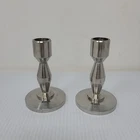 Candle Set For 3/4IN Brushed Silver Inches Tall Used. Price: $19.95.