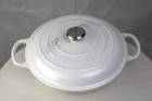 Creuset Marble Collection 3.5 Quart Signature Braiser, Applique New. Price: $349.95.