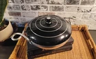 Wear-ever Aluminum 9" Skillet Pan W/brown Lid J 901 Twisted Handles Usa Vintage Used. Price: $36.00.